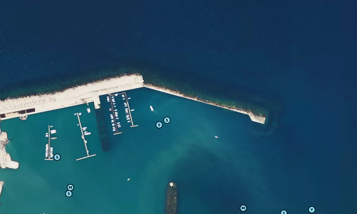 Satelite image of Breakwater Wall