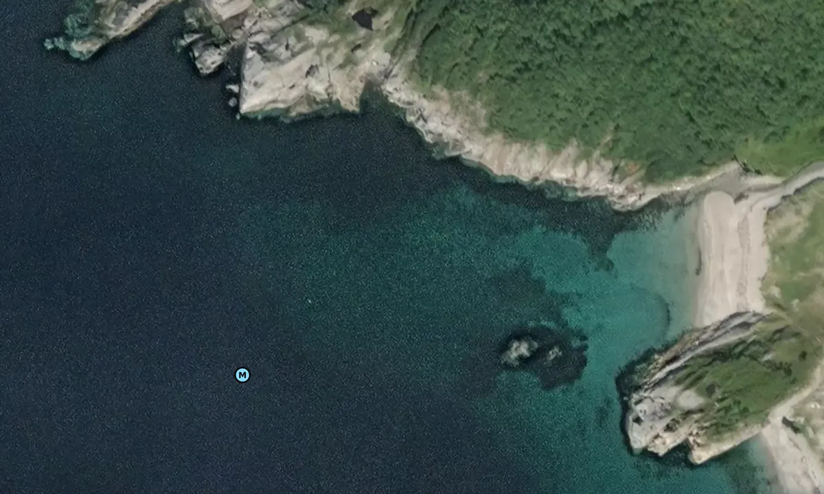 Satelite image of Breivika på Dønna