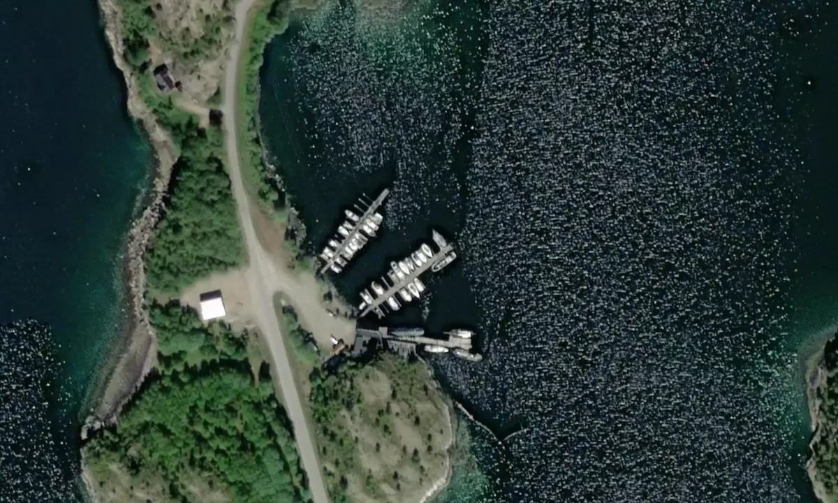 Satelite image of Breksillan småbåthavn 
