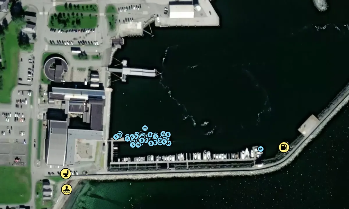 Satelite image of Brekstad Gjestebrygge