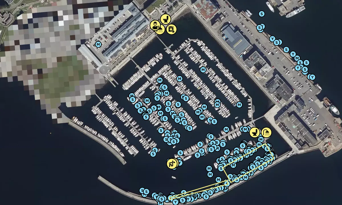 Satelite image of Brest-Marina du Château