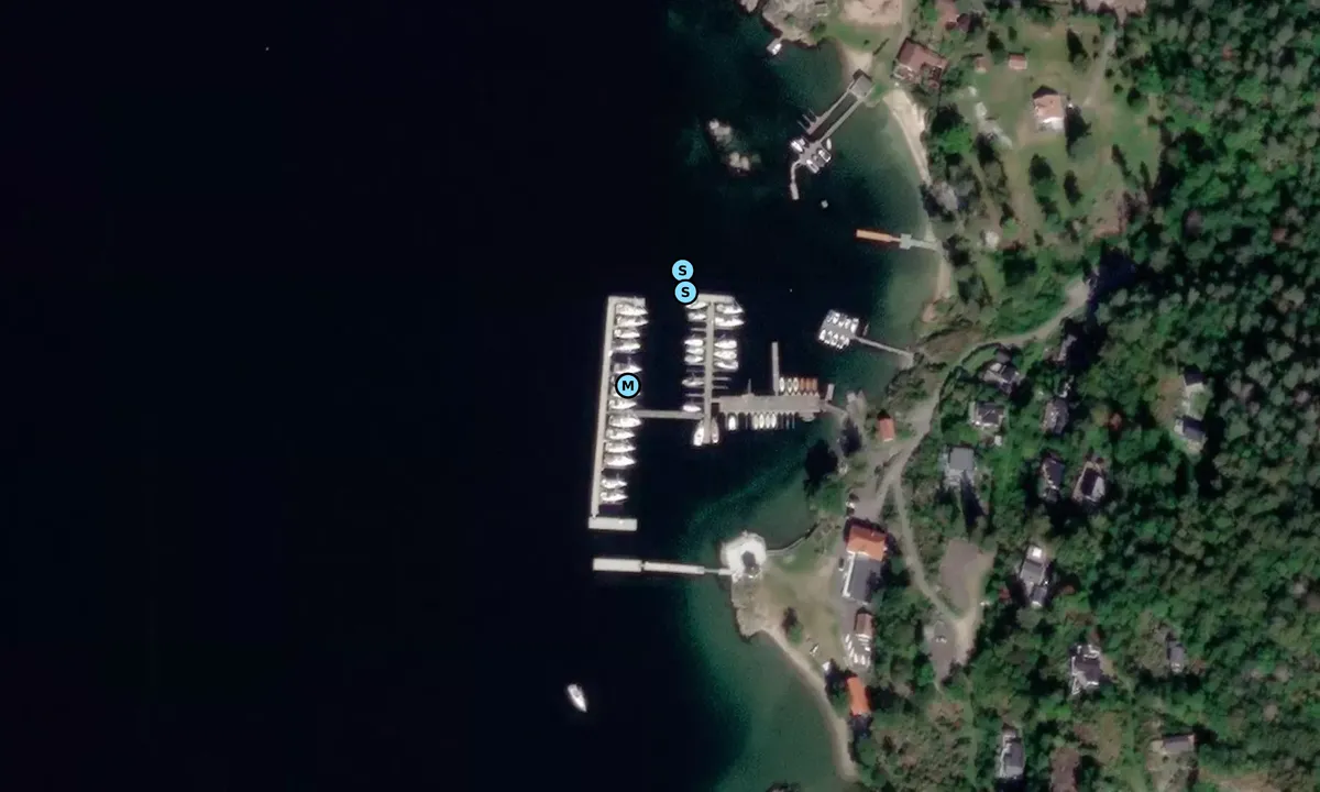 Satelite image of Brevik Seilforening