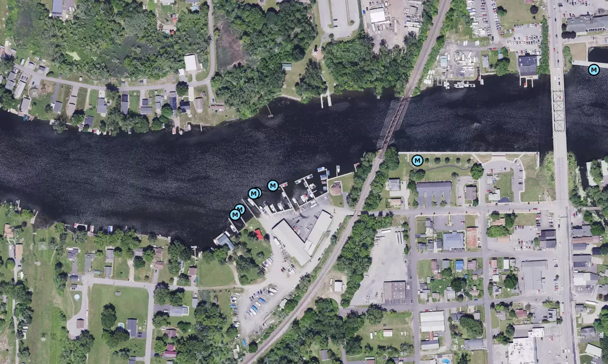 Satelite image of Brewerton Boatyard