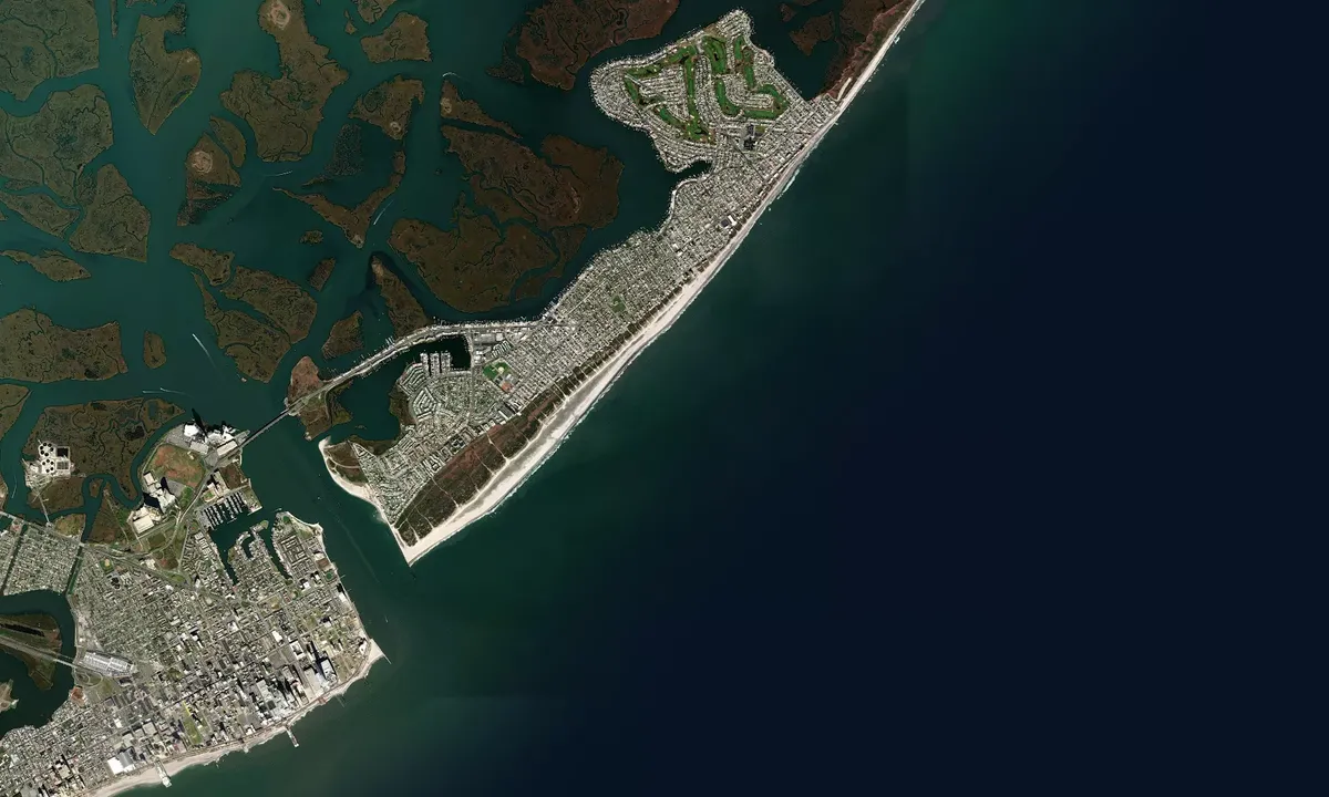 Flyfoto av Brigantine Shoal