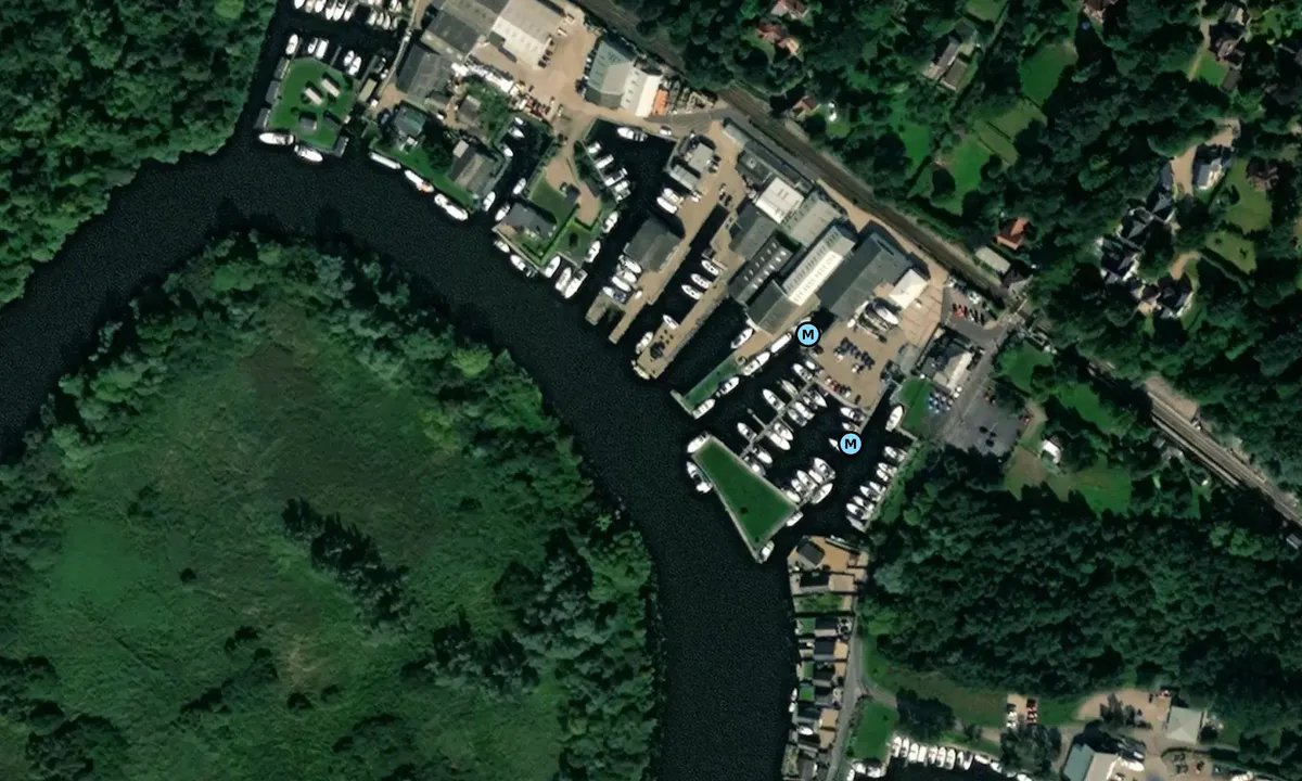 Satelite image of Broom's Marina