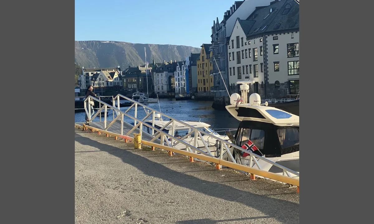 Ålesund Gjestehavn Brosundet: Utsikt sør- sørvest.