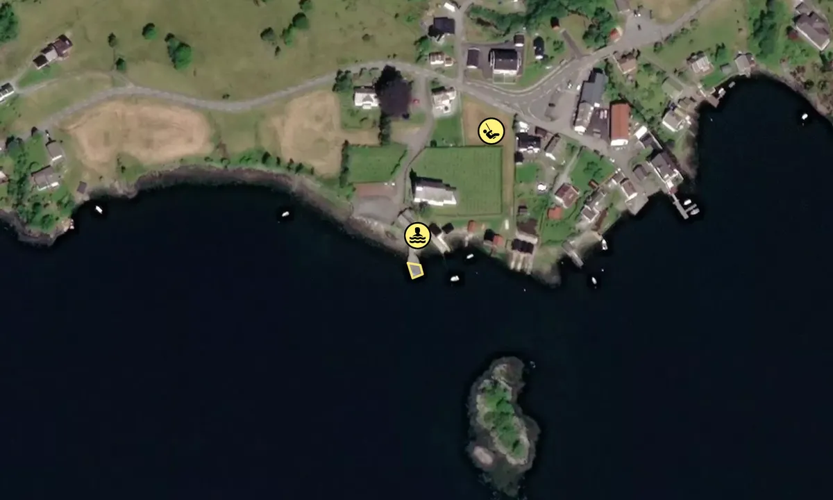 Satelite image of Bruvik - Osterøy