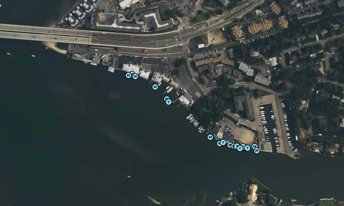 Satelite image of Bubba's Crab House and Marina