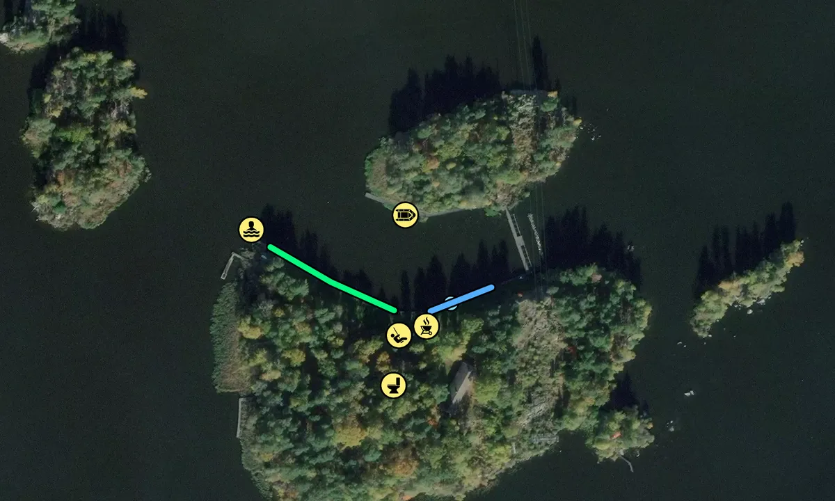 Satelite image of Bubbholmen (Svearnas klubbholme)