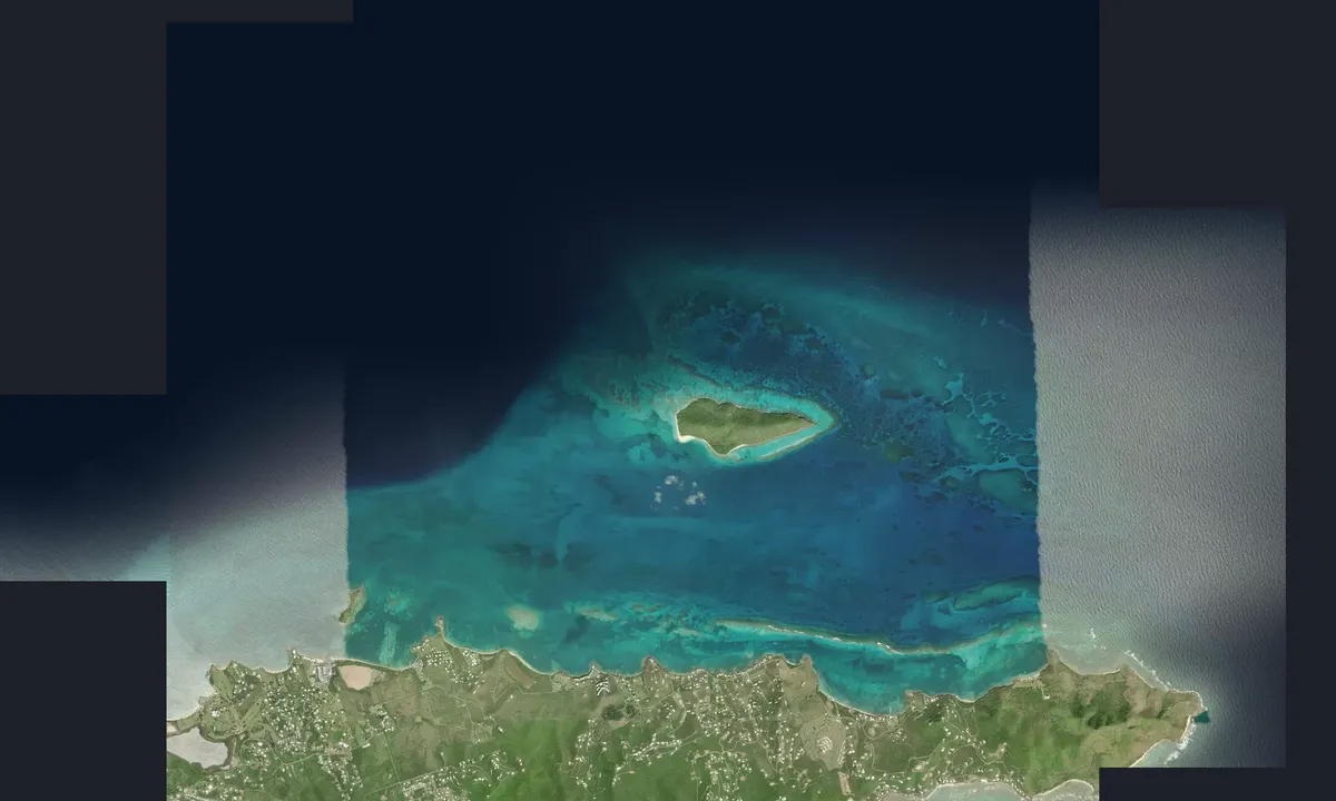 Flyfoto av Buck Island - Christiansted