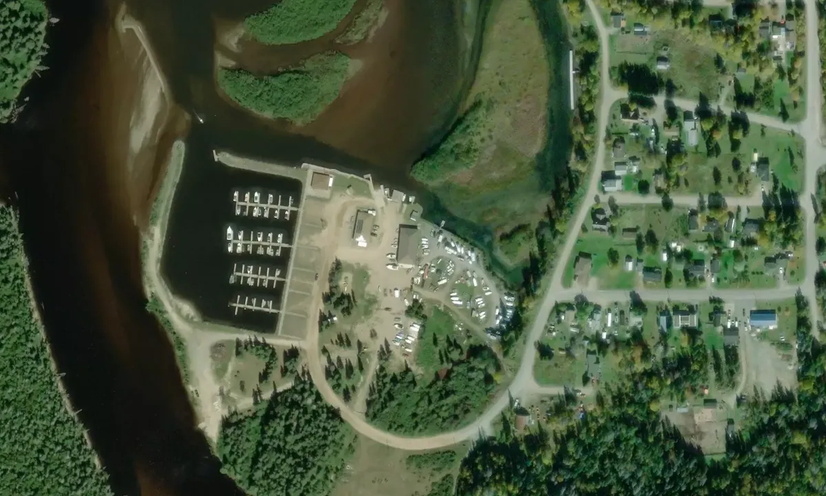 Satelite image of Buck's Marina