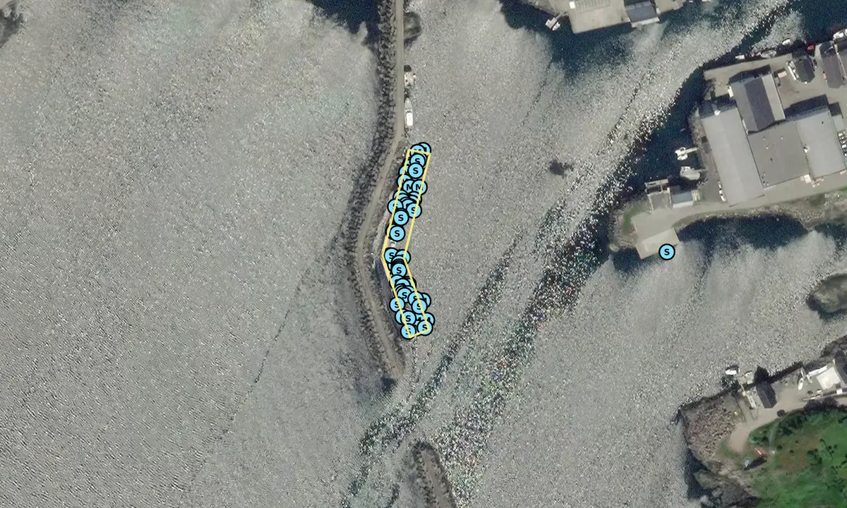 Satelite image of Bud Gjestehavn