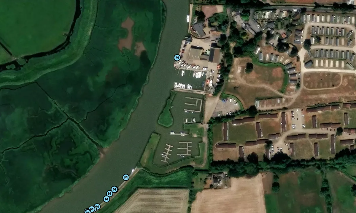 Satelite image of Burgh Castle Marina