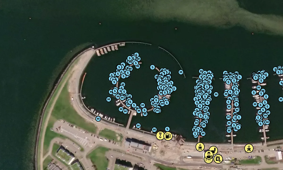 Satelite image of Burgtiefe / Fehmarn
