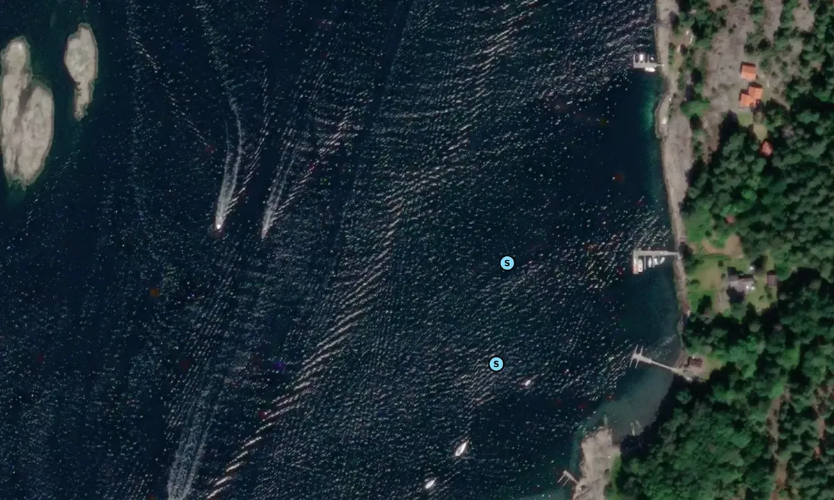 Satelite image of Burø