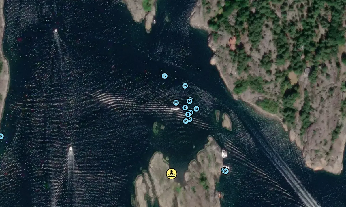 Satelite image of Burø syd