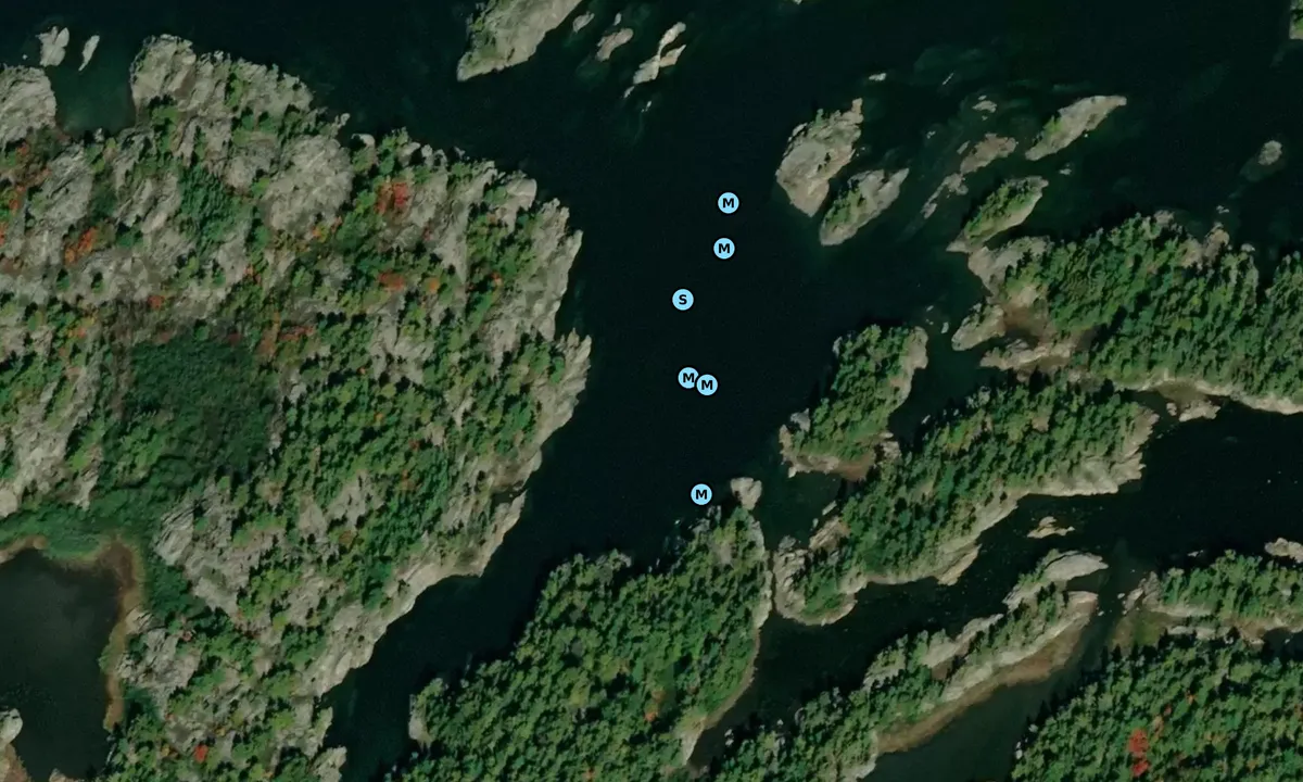 Satelite image of Bustard Islands Harbour - West