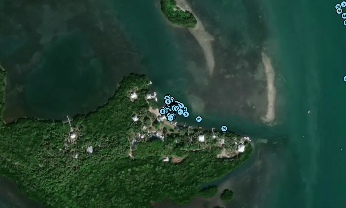 Satelite image of Cabbage Key Marina