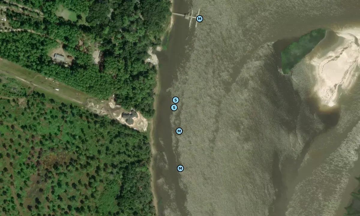 Satelite image of Cabin Bluff