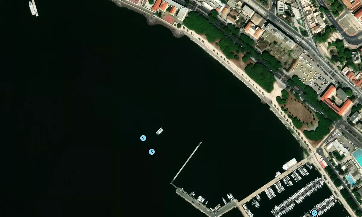 Satelite image of Cagliari Port