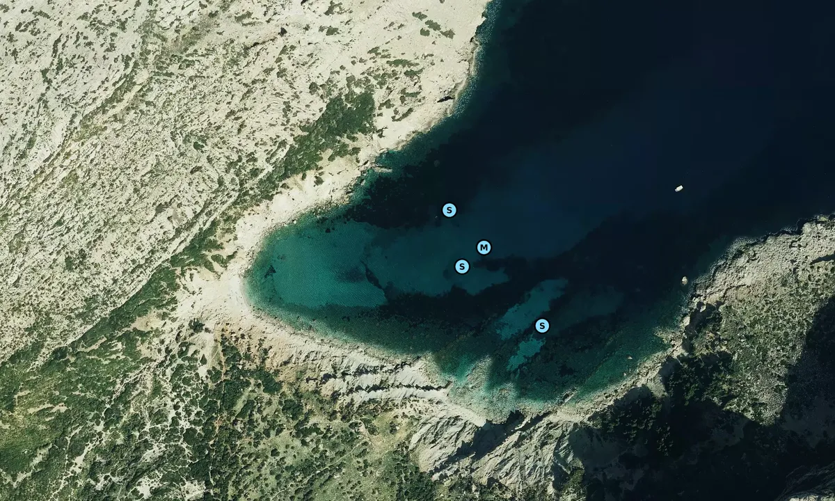 Satelite image of Cala Bóquer
