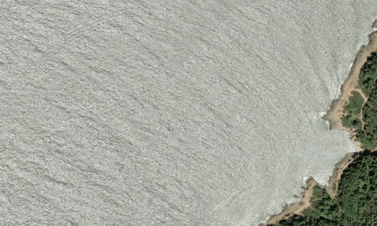 Satelite image of Cala Brancaccia