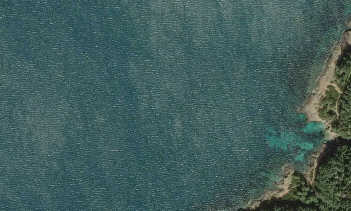 Satelite image of Cala Brancaccia