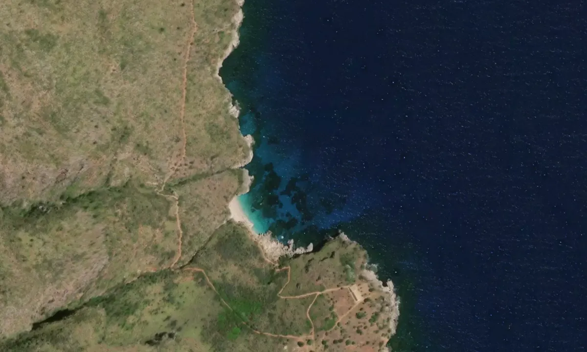 Flyfoto av Cala Capreria