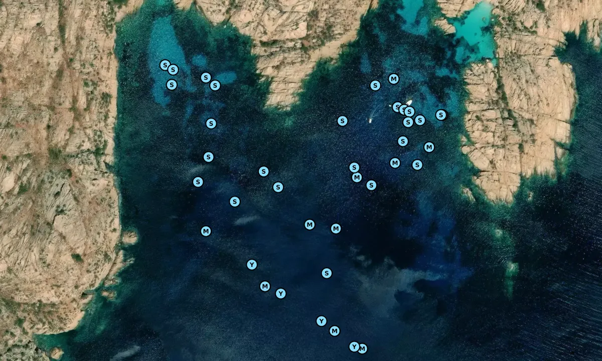 Flyfoto av Cala Coticcio 1