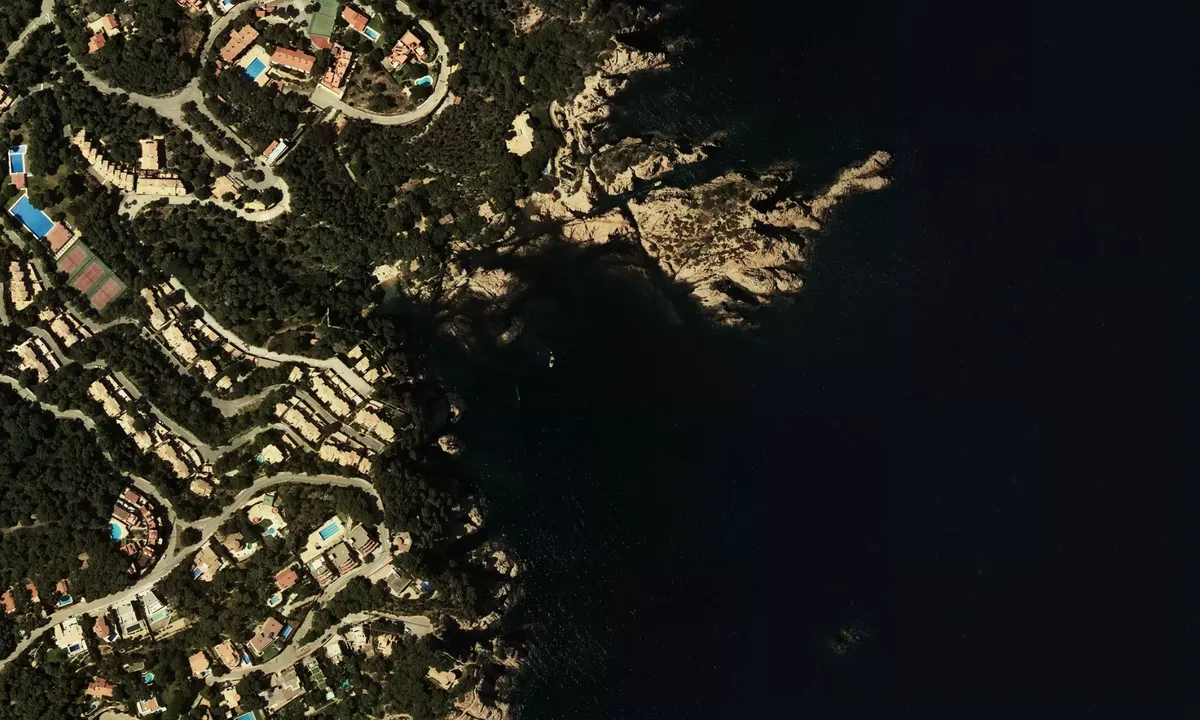 Flyfoto av Cala d'Aigua Xelida