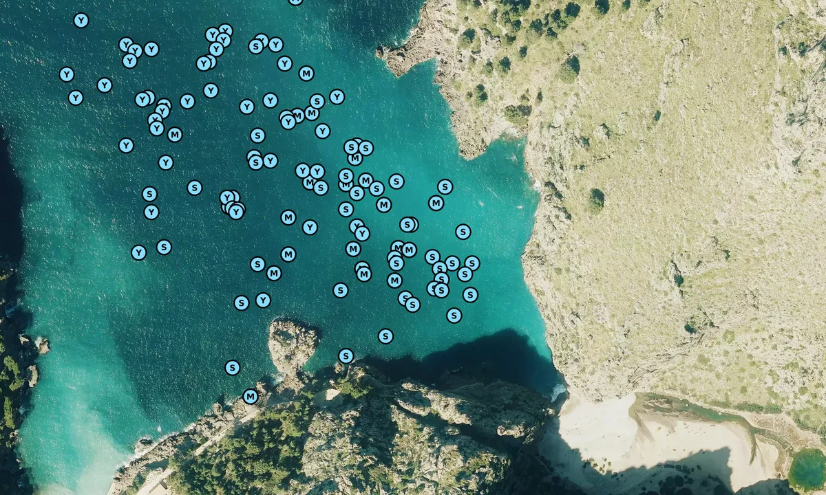 Satelite image of Cala de Calobra