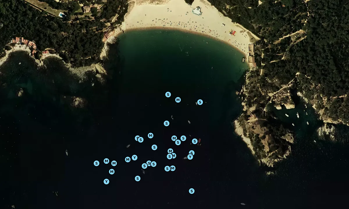 Satelite image of Cala de Castell