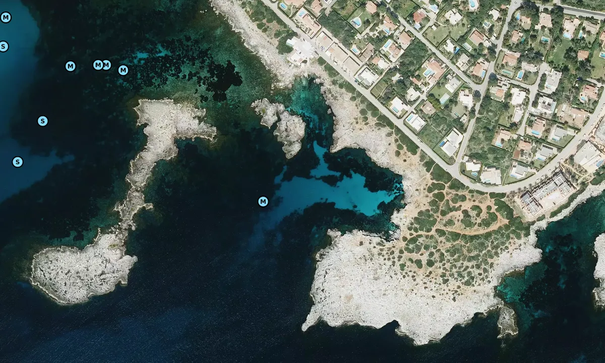 Satelite image of Cala de la Olla