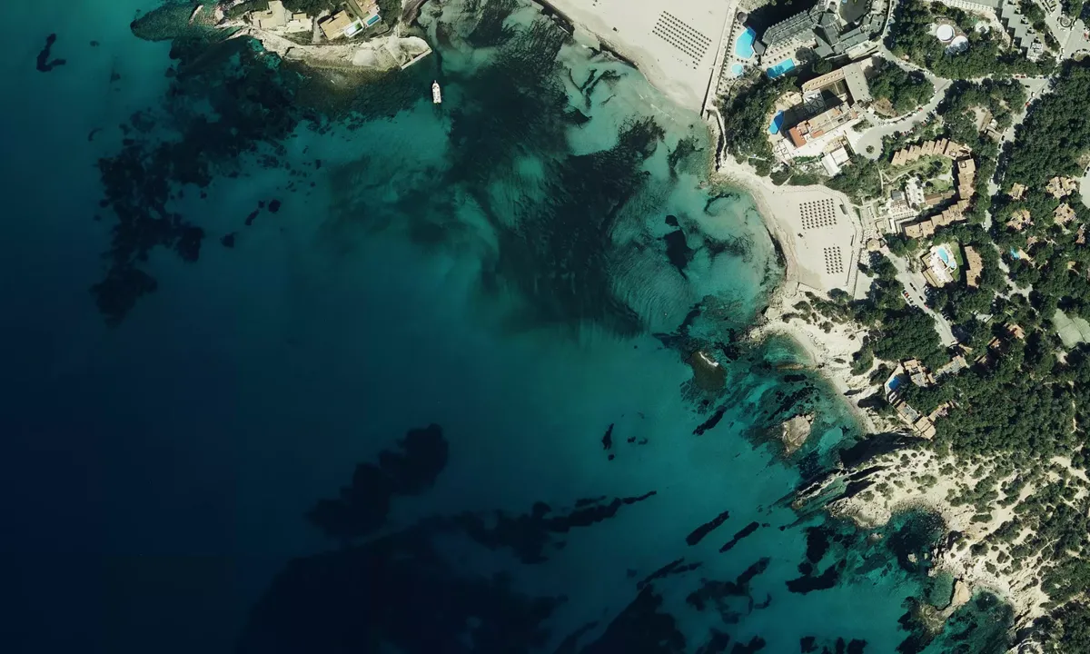 Flyfoto av Cala de Peguera