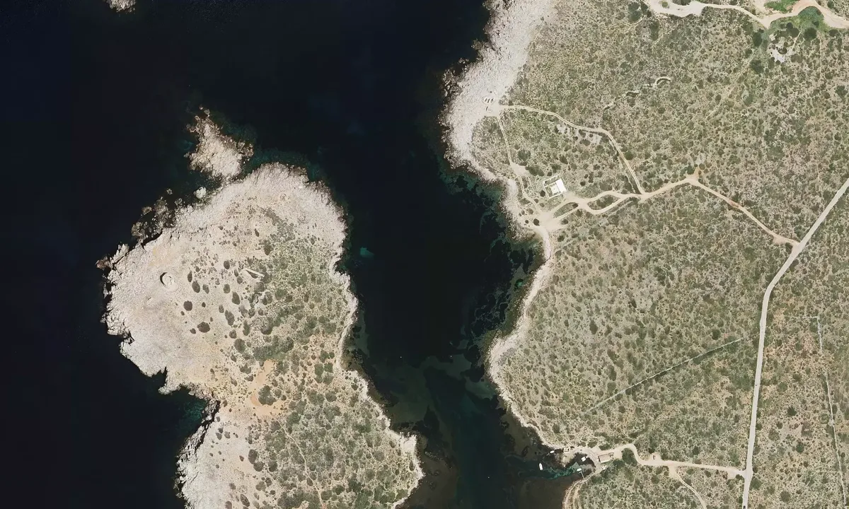 Satelite image of Cala de Sanitja