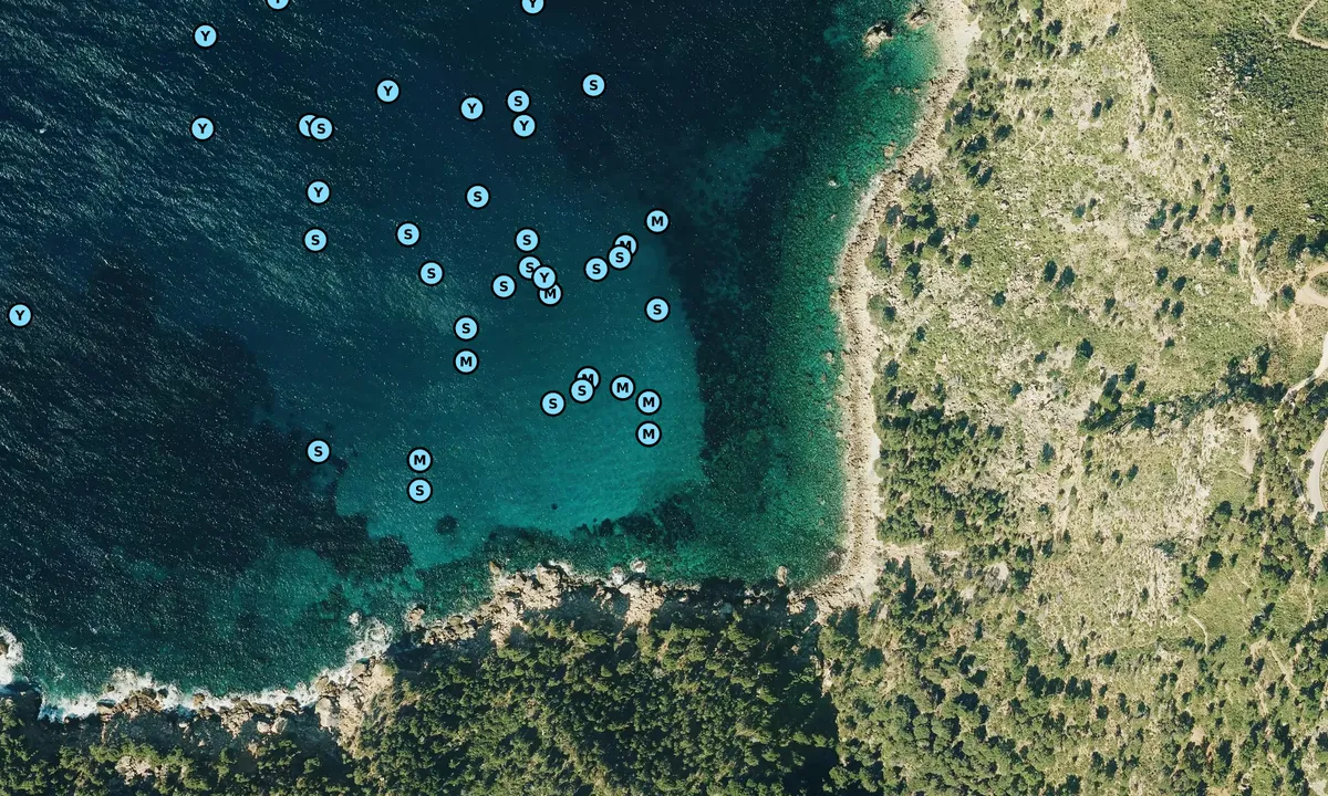 Satelite image of Cala de ses Ortiges