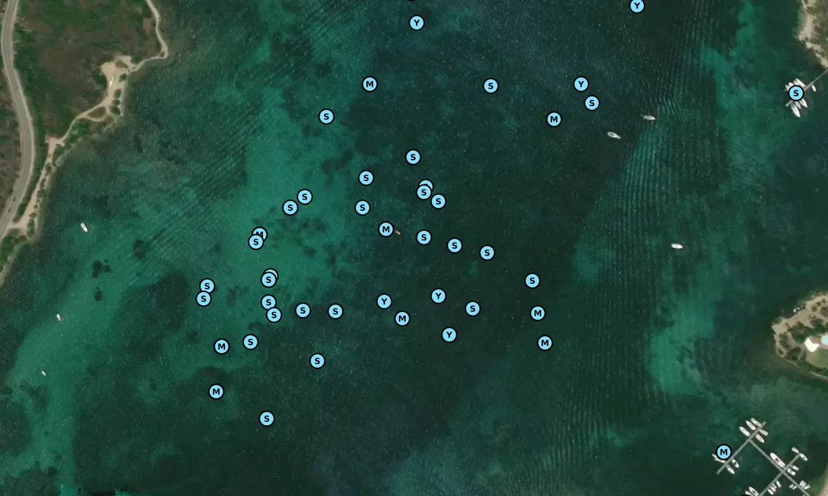 Satelite image of Cala Dei Sardi