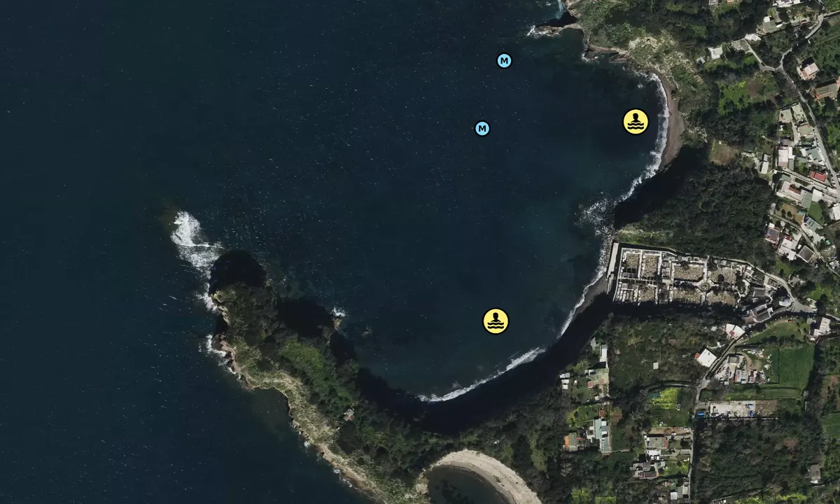 Satelite image of Cala del Pozzo Vecchio