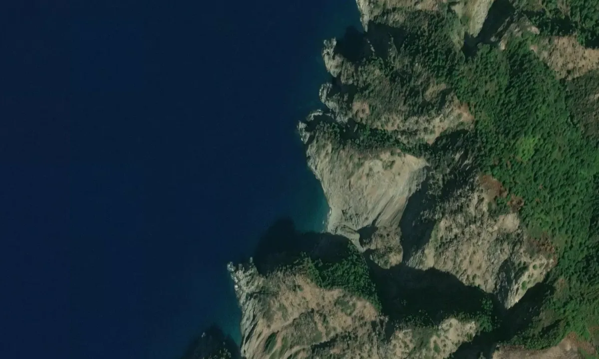Flyfoto av Cala della Bionda