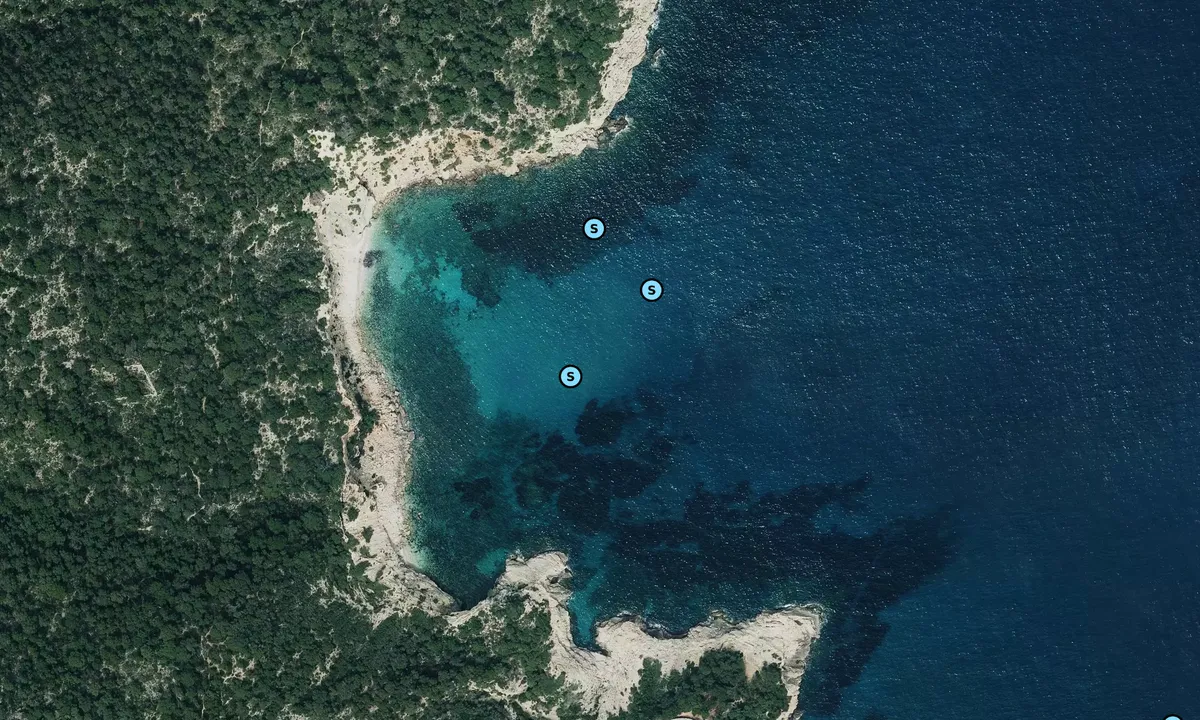 Satelite image of Cala des Forn