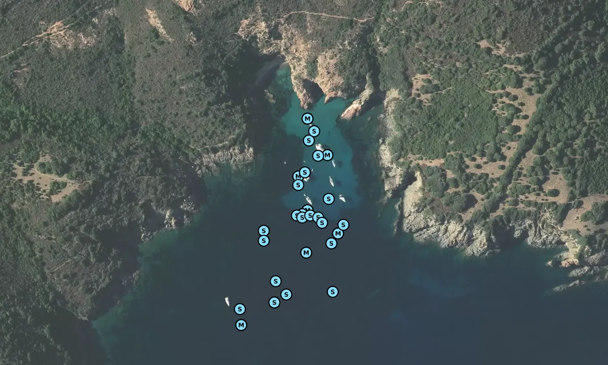 Satelite image of Cala di Palu