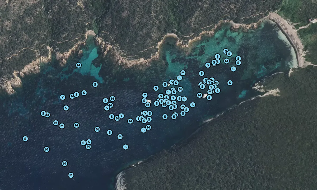 Satelite image of Cala Di Paragnanu S Corsica
