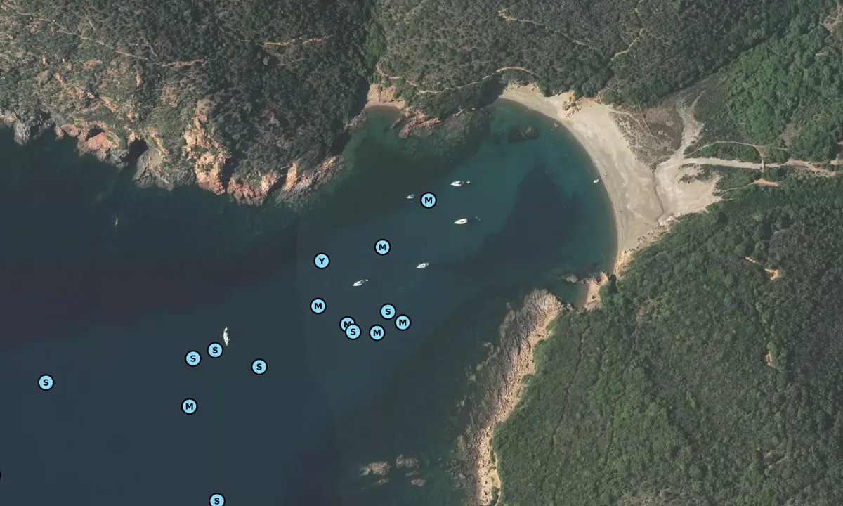 Satelite image of Cala di Tuara