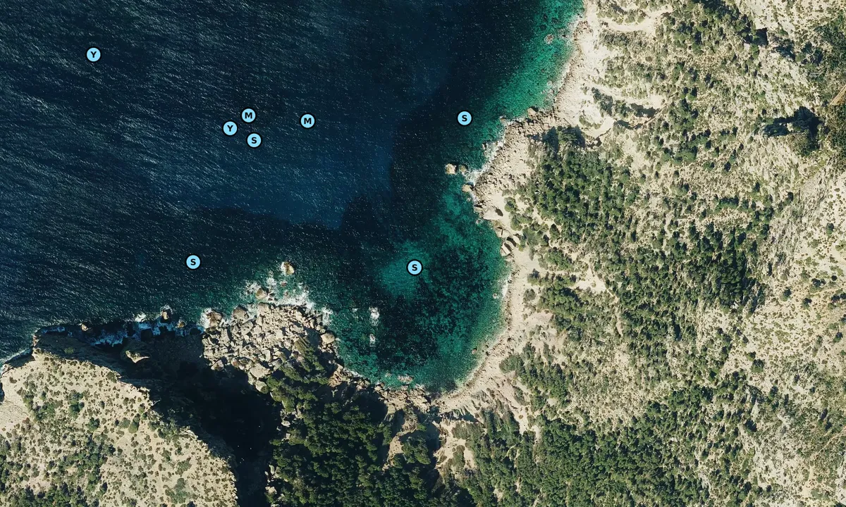 Satelite image of Cala en Basset