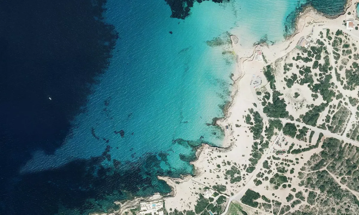 Flyfoto av Cala Escondida