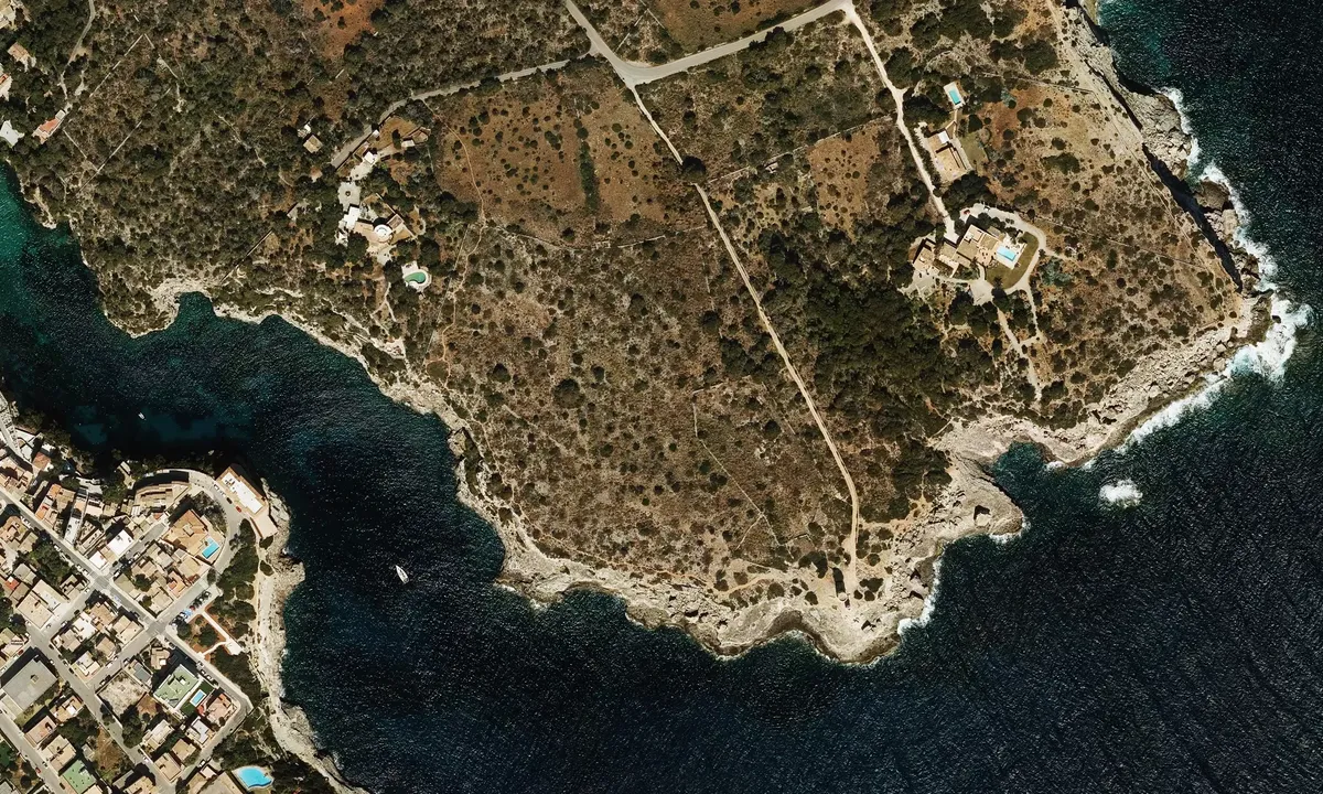 Satelite image of Cala Figuera - Santañy