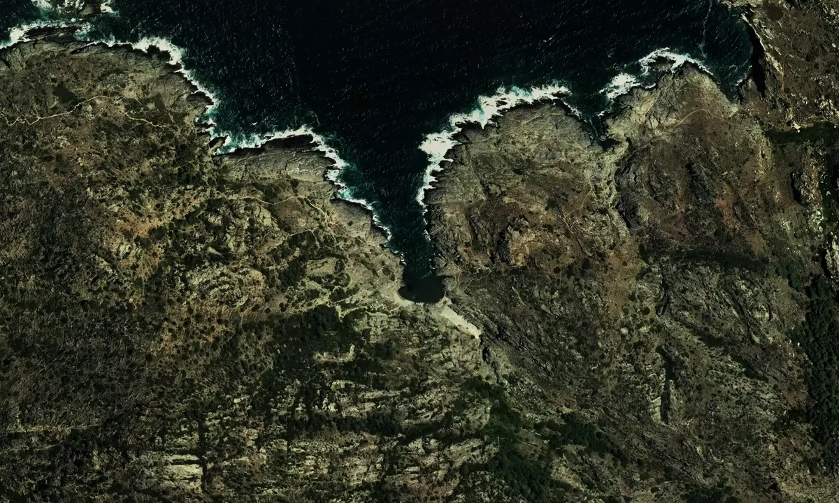 Flyfoto av Cala Fornells