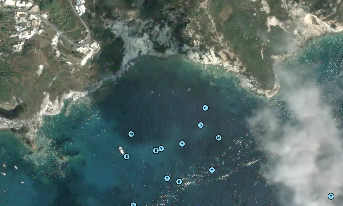Satelite image of Cala Gaetano