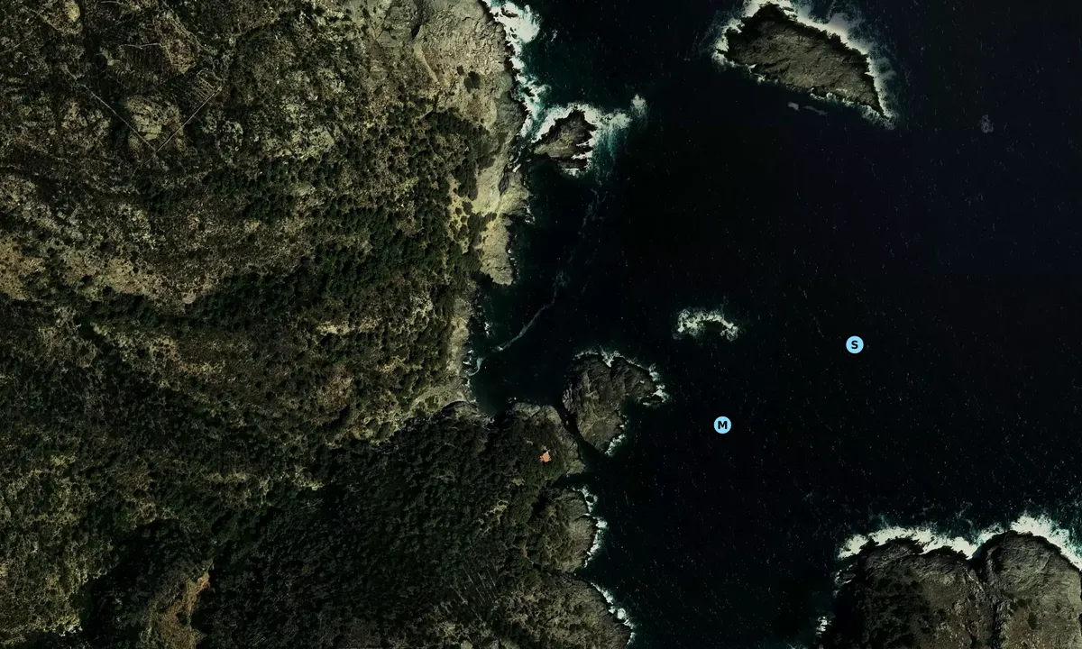 Satelite image of Cala Galera