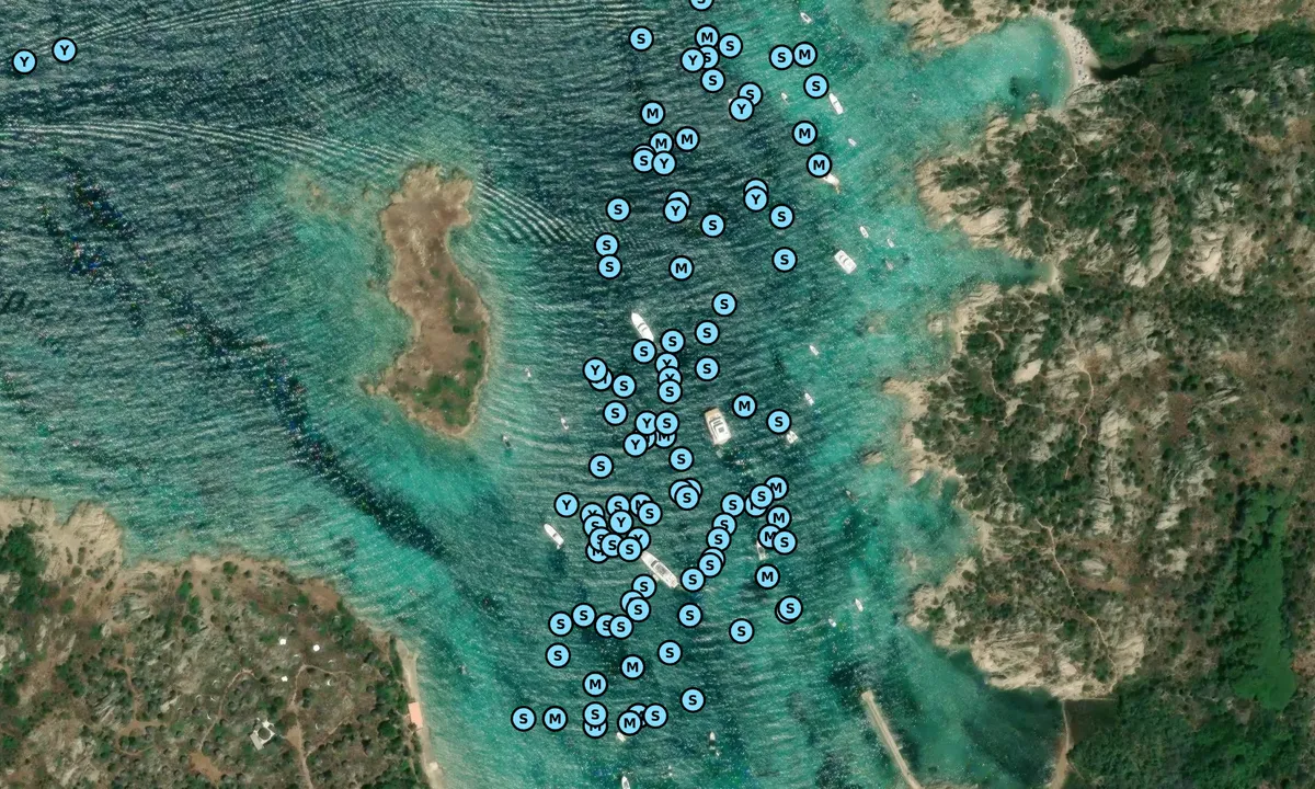 Satelite image of Cala Garibaldi